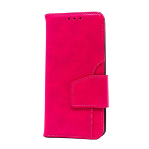 Premium PU Leather with Front Slot Card Wallet Case for Samsung Galaxy Note 9 - Hot Pink